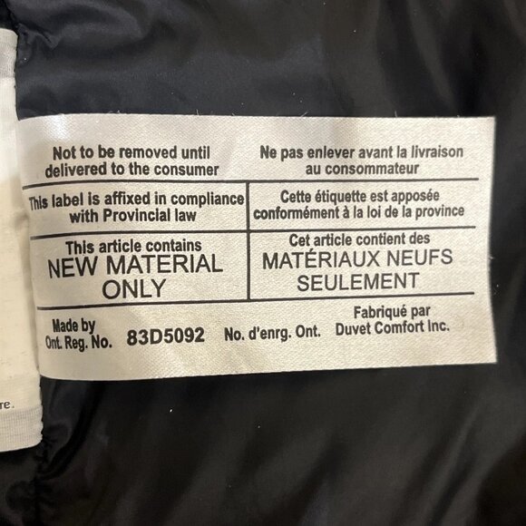 Outdoor Survival Canada Goose Down Black Parka Jacket Women's Small S - Picture 7 of 16